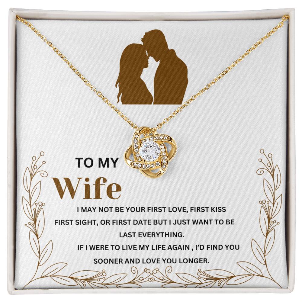 Sentimental Necklace for Wife - 'Last Love, Forever' Message from Husband- Thoughtful Anniversary Gift