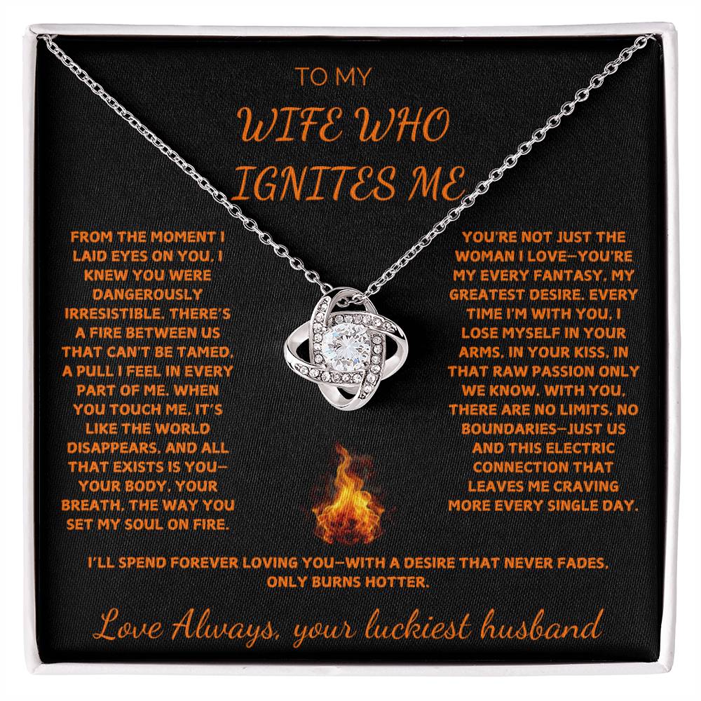 To the Woman Who Ignites My Soul - Stunning Necklace for Your Wife