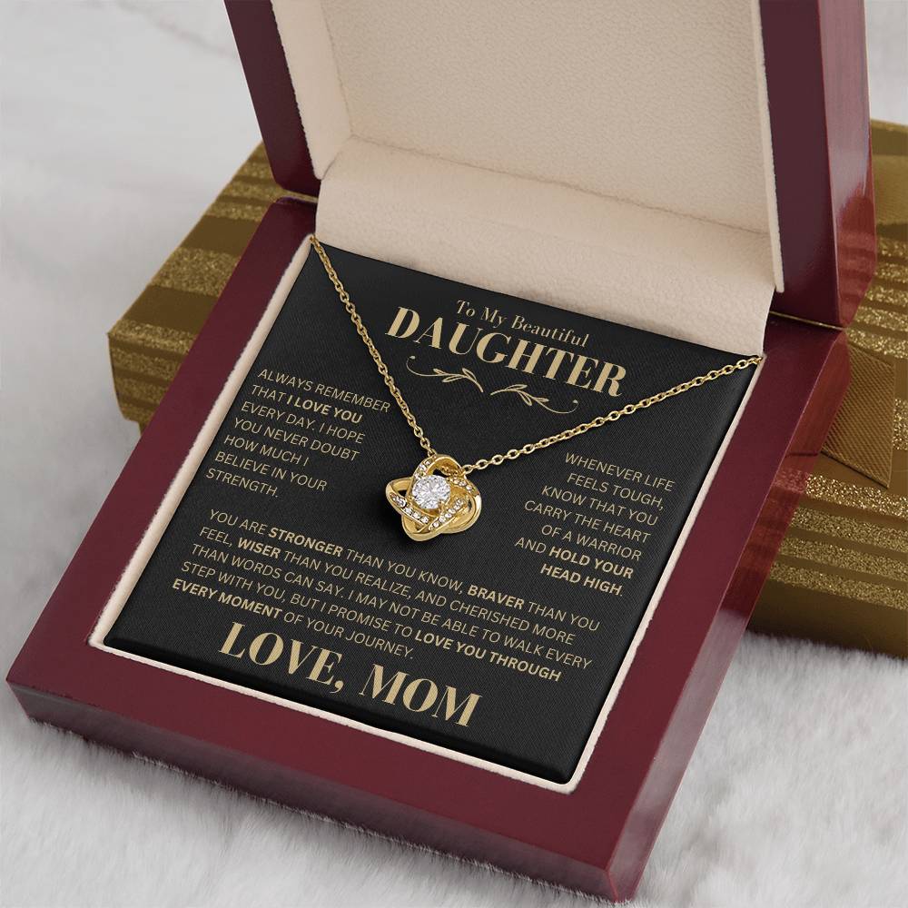 Beautiful Gift for Daughter From Mom "Always Remember That I Love You" Necklace